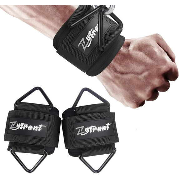 Wrist Cuffs for Cables Gym, Lifting Cuffs Wrist Straps for Cable Machines Strength Training Equipment