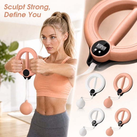 Wrist & Forearm Strength Trainer, Wrist Exerciser Strengthener, Forearm Workout Gear, Arm Trainer Chest Workout, 360° Handheld Smart Resistance Arm Training Device with Attached