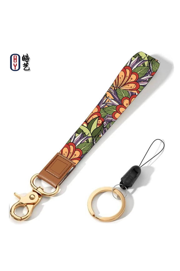 Wrist Lanyard Key Chain, Cute Wristlet Strap Keychain Holder for Women Men Car Keys ID Badges Card Wallet Phone Camera