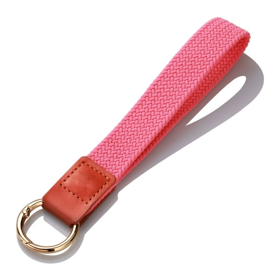 Wrist Lanyard Keychain, Keychain Lanyard Wristlet Strap with Metal Keyring Wristband Key Chain for Car Key Badge Holder