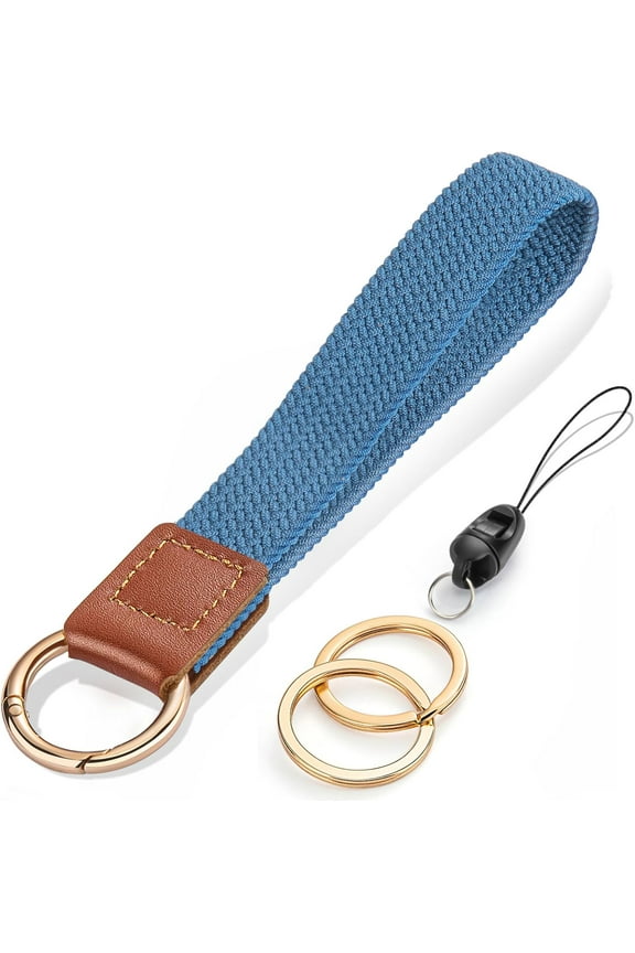 Wrist Lanyard, Stretchy Wristlet Keychain Lanyards, Cute Key Lanyard for Women Men, Short Key Chain Lanyard for Car Keys Card Wallet Phone