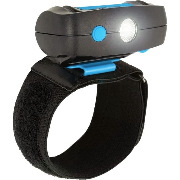 Wrist Light 500 Lumen Lightweight Hands-Free Flashlight - 100 Wide Flood Beam - USB-C Rechargeable - IP-64 Waterproof - 2 Brightness Modes - for Dog Walkers, Runners, Avid Night Enthusiasts