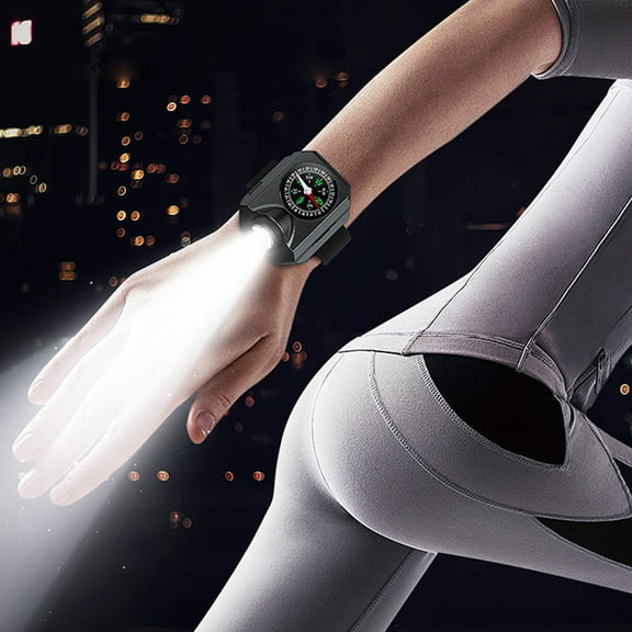 Wrist Light LED Flashlight, Rechargeable Waterproof Running Light for Cycling, Night Running, and Outdoor Emergencies, Super Bright, Compact and Lightweight with Multiple Light Modes