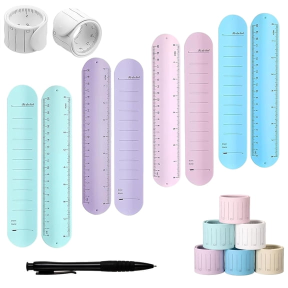Wrist Memo Pad Reusable Wearable Erasable Wrist Notepad, Adjustable Memo Wrist Band Note Bracelet for Quick Notes, To-Do Lists, Study, Office & Daily Planning