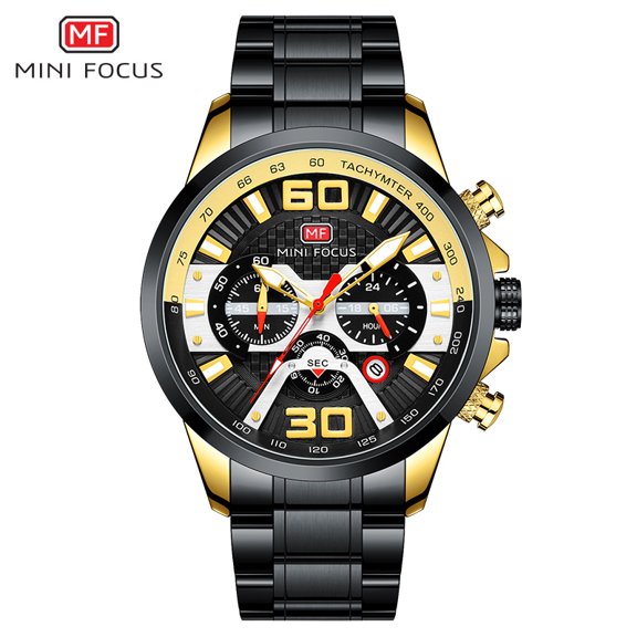 Wrist Men's Quartz Watch Stainless Steel Waterproof Sports Wristwatches Quartz