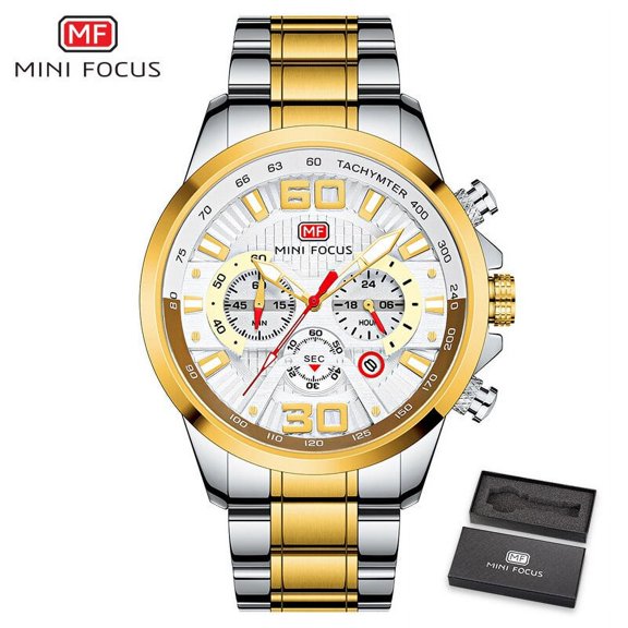 Wrist Men's Quartz Watch Stainless Steel Waterproof Sports Wristwatches Quartz