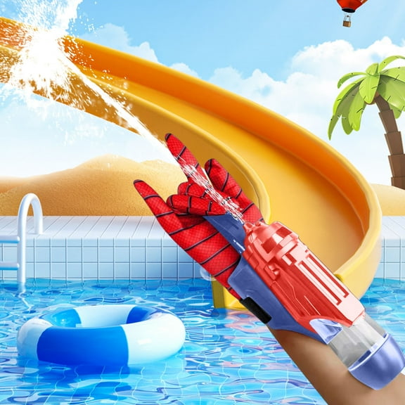 Wrist Mounted Water Blaster Gun, Automatic Continuous Spray for Outdoor Water Fight Games, Pool Party Toy with Gloves & Tank, Summer Fun