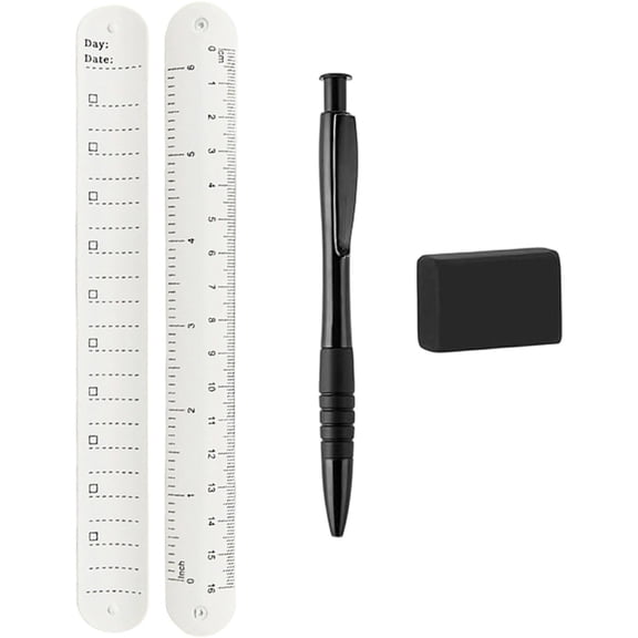 Wrist Notepad Silicone Memo Wristbands, Reusable Wearable Writable Erasable Bracelet Notepad, Memo Watchband for Students, Adults, Daily Study, Work, Reminders