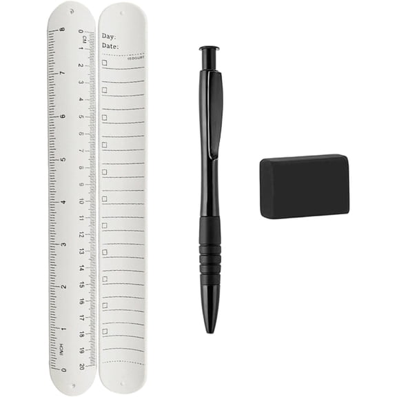 Wrist Notepad Silicone Memo Wristbands, Reusable Wearable Writable Erasable Bracelet Notepad, Memo Watchband for Students, Adults, Daily Study, Work, Reminders