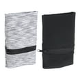 thumbnail image 1 of Wrist Pouch 6"x 4", Wrist Wallet Sports Wristband Wallet with Zipper Pocket for Running (Black/Gray, 2 Pcs), 1 of 6