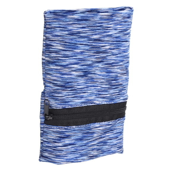 Wrist Pouch 6"x 4", Wrist Wallet Sports Wristband Wallet with Zipper Pocket for Running (Blue, 1 Pcs)