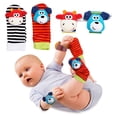thumbnail image 1 of Wrist Rattles Foot Finder Socks Set, Infant Rattle Socks and rattles Wrist, Soft Newborn Sensory Toys, Infant Wrist Rattles for Babies 0-6 Months,Baby Gifts 6-12 Months, Boys and Girls Baby Gifts, 1 of 9