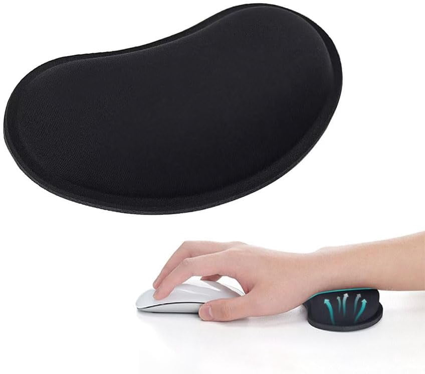 Computer Mouse Support Wrist Rest for Mouse, Ergonomic Memory Foam Wrist Cushion Support Pad ...