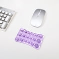 thumbnail image 1 of Wrist Rest, Transparent Crystal Gel Mouse Pad, Waterproof Soft Support Wrist Cushion for Desk Work Computer, Purple, 1 of 7