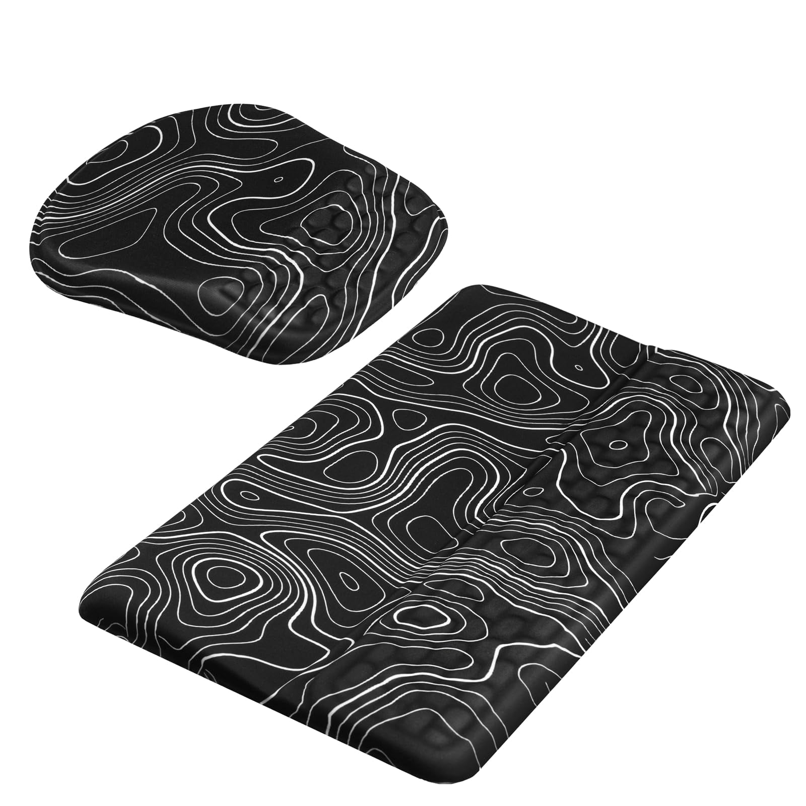 Wrist Rest -ergonomic Mouse Pad- With Carpal Tunnel Massage Bumps And Full Memory Gel Design - Ideal Frequent Computer (line)