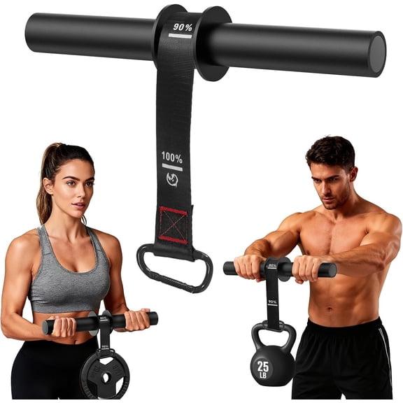 Wrist Roller Forearm Trainer, Adjustable Strap Forearm Blaster for Grip Strength & Wrist Workouts