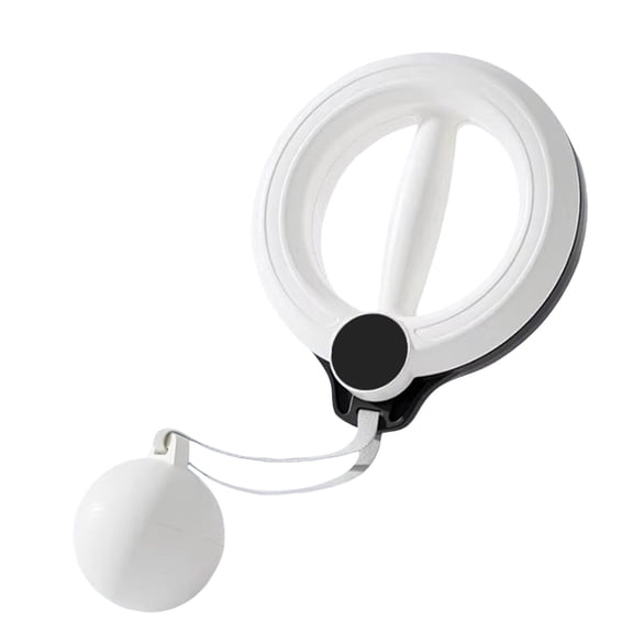 Wrist Shoulder and Forearm Trainer for Men and Women, 360°Hand-Crank Forearm Trainer, Portable Shoulder and Arm Muscle Training Fitness Equipment, White Non-Counting Regular Model, C