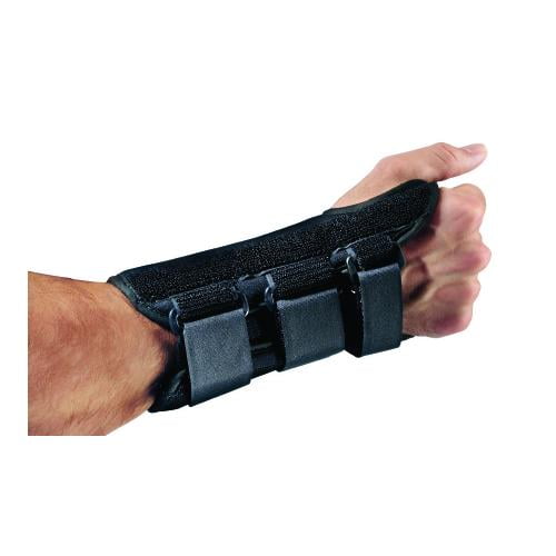 Wrist Splint PROCARE ComfortFORM Aluminum Stay Foam Lycra Left Hand Black XSmall Qty 1