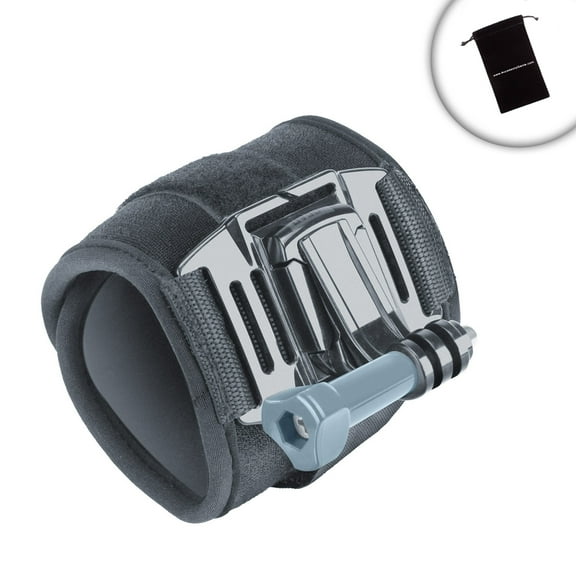 Wrist Strap Compact Camera Mount with J Hook and Tripod Adapter by USA GEAR