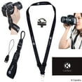 thumbnail image 1 of Wrist Strap and Lanyard for DSLR and Compact Cameras - Extra Strong and Durable - Comfortable Neoprene Bracelet - Adjustable Fit - Quick Release Clip - Tripod Screw, Tether and Cleaning Cloth Incuded, 1 of 6