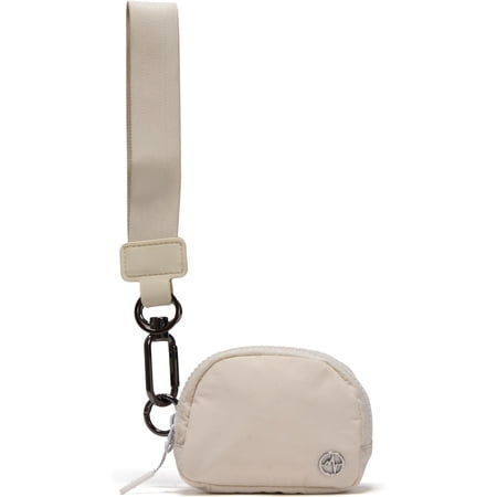 Wrist Strap & Mini RFID Blocking Wallet Combo - Stylish, Compact, and Versatile Accessory Set - White Opal