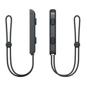 Wrist Strap for Switch Joycon   2 Pack White Lanyard Attachments Replacement Parts Accessories with for Joy Con ControllerBlack