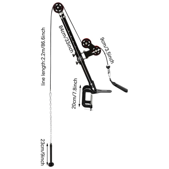 Wrist Strength Trainer, Arm Pulley Training System Adjustable Height, 176lbs Capacity, for Arm Wrestling Table Exercise
