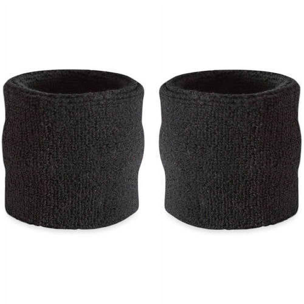 Wrist Sweatband Pair Also Available in Neon Colors Athletic Cotton