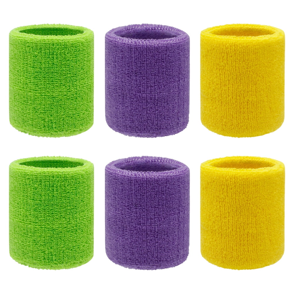 Wrist Sweatbands Athletic Cotton Terry Cloth Wrist Bands for