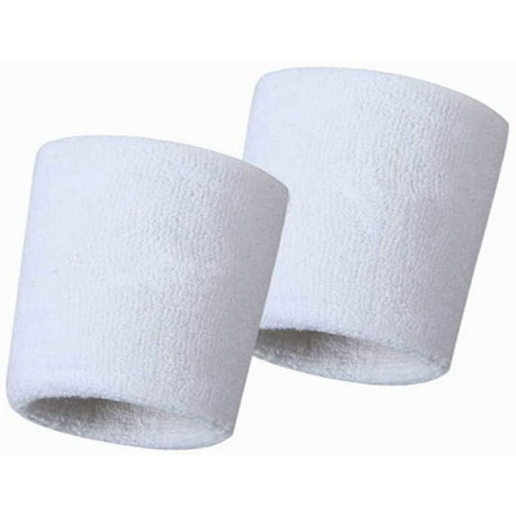 Wrist Sweatbands Thick Terry Cloth Wristbands for Men and Women Athletic Sweat Bands for Sports Tennis Gym Basketball