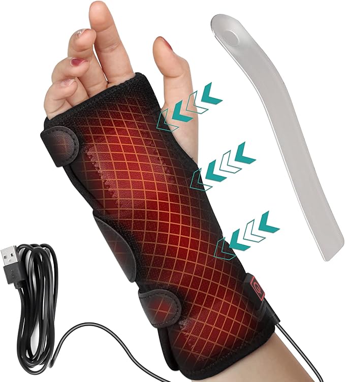 Wrist Thumb Brace Heating Pad for Arthritis and Carpal Tunnel Relief