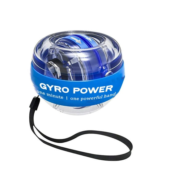Wrist Trainer Ball, Auto-Start Wrist Strengthener Gyroscopic Forearm Exerciser Gyro Ball for Strengthen Arms, Fingers, Wrist Bones and Muscles(Blue)