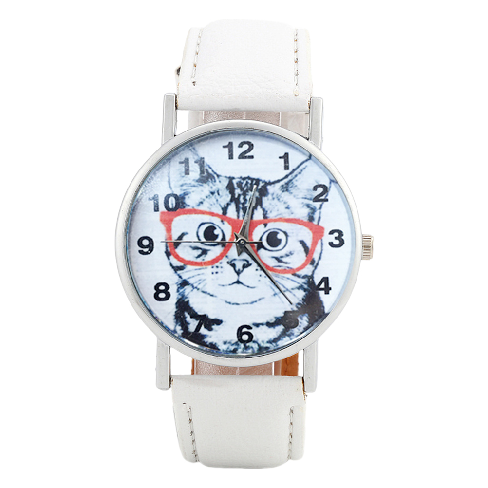 Wrist Watch Simplicity Women Watch Decorative Fashion Cat Watch Face