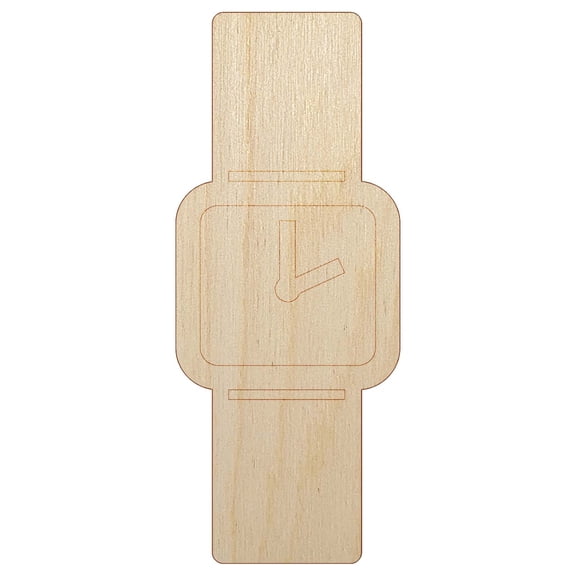Wrist Watch Wood Shape Unfinished Piece Cutout Craft DIY Projects - 6.25 Inch Size - 1/8 Inch Thick