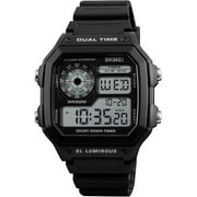 Wrist Watch for Men, Digital Sports Waterproof Watch with Dual Time Chronograph Countdown Alarm Backlight