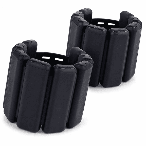 Wrist Weights, 2 Pack 1 lb Each Waterproof Adjustable Ankle Weights for Home Gym Pilates Yoga, Black