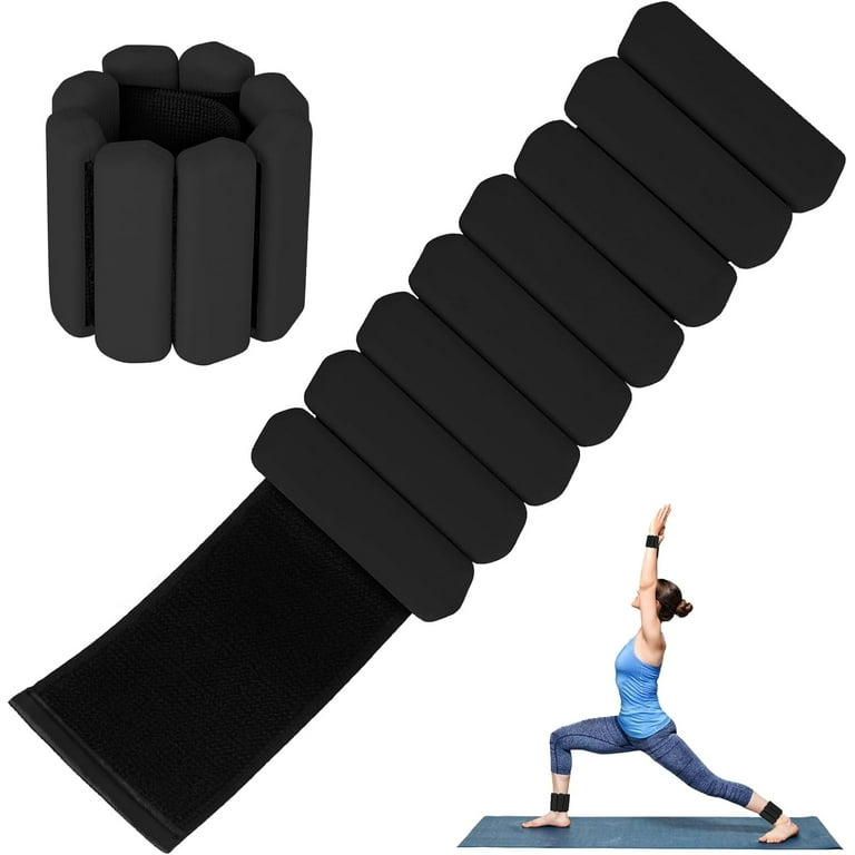 Wrist Weights Set of 2 1Lbs Each Adjustable Wrist and Ankle Weights for Women and Men Wearable Arm Leg Weights Set for Walking Yoga Swimming