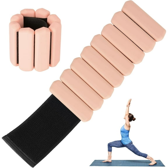 Wrist Weights Set of 2(1Lbs Each), Adjustable Wrist and Ankle Weights for Women and Men, Wearable Arm & Leg Weights Set for Walking, Yoga, Swimming, Cardio, Aerobics, Gym