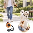 thumbnail image 1 of Wrist Worn Retractable Dog Leash, Hands Free Wrist Pet Walking Leash With Quick Lock Switch, Reflective Nylon Strap And Secure Hook For Outdoor Dog Walking And Training, 1 of 5