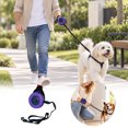 thumbnail image 1 of Wrist Worn Retractable Dog Leash, Hands Free Wrist Pet Walking Leash With Quick Lock Switch, Reflective Nylon Strap And Secure Hook For Outdoor Dog Walking And Training, 1 of 5