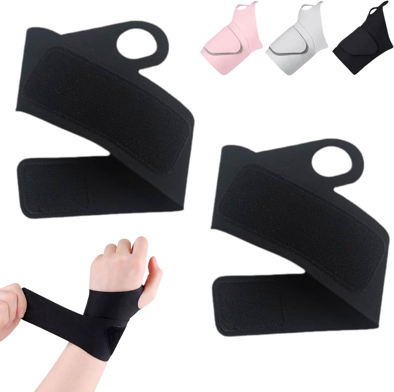 Wrist Wrap, 2026 New 3-Level Adjustable Wrist Stabilizer Wraps, Elastic ...