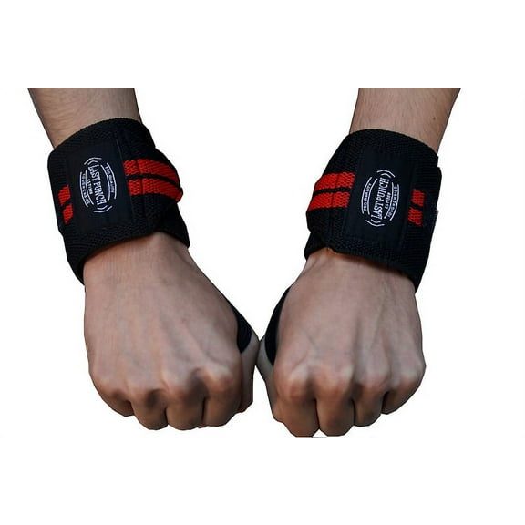 Wrist Wrap Support Sports Elastic Weight Lifting Straps New With Thumb Loop 9017