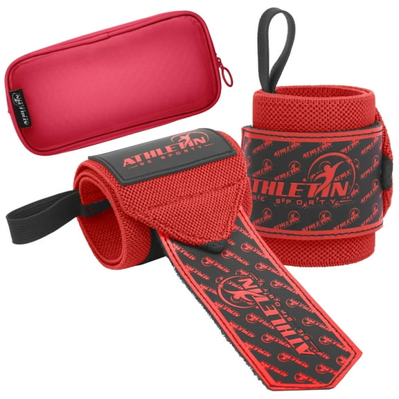 Wrist Wraps 18 inch Heavy Duty Support with Thumb Loop for Weight Lifting and Training