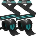 thumbnail image 1 of Wrist Wraps + Lifting Straps Bundle (2 Pairs) for Weightlifting, Cross Training, Workout, Gym, Powerlifting, Bodybuilding - Support for Men/Women, Avoid Injury During Weight Lifting, 1 of 9