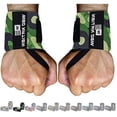 thumbnail image 1 of WOD Nation Wrist Wraps - Secure Hook & Loop Closure Gym Wraps - Stabilizing Wrist Support for Weight Lifting - For Powerlifting & Strength Training - 18 in, Green Camo, 1 of 6