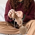 thumbnail image 1 of Wrist Yarn Holder, Portable Yarn Ball Minder Stand with Leather Wristband Yarn Minder Yarn Storage Wooden Yarn Holder for Knitting Crocheting Craft Lover (Green), 1 of 6