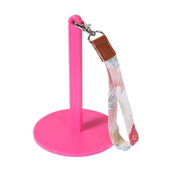 Wrist Yarn Holder, Portable Yarn Holder Hanging Yarn Spinner, with Wrist Strap Knitting Crocheting Tool for Craft Weaving Lovers Hot Pink