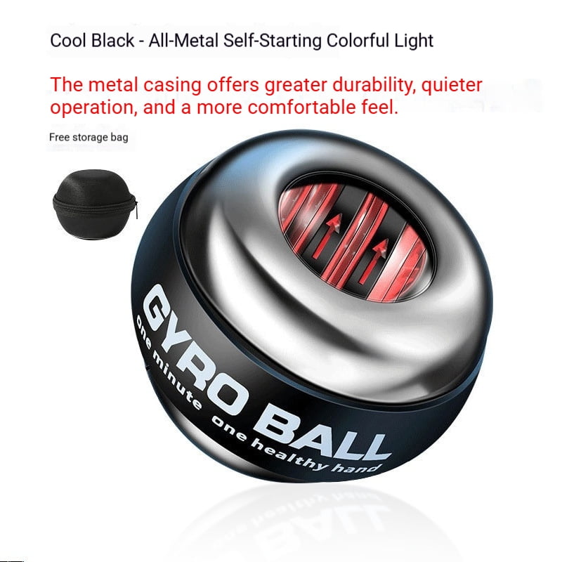 Wrist strength ball, magnetic luminous color light, finger grip device, gyroscope training, fitness, stress relief, grip strength ball