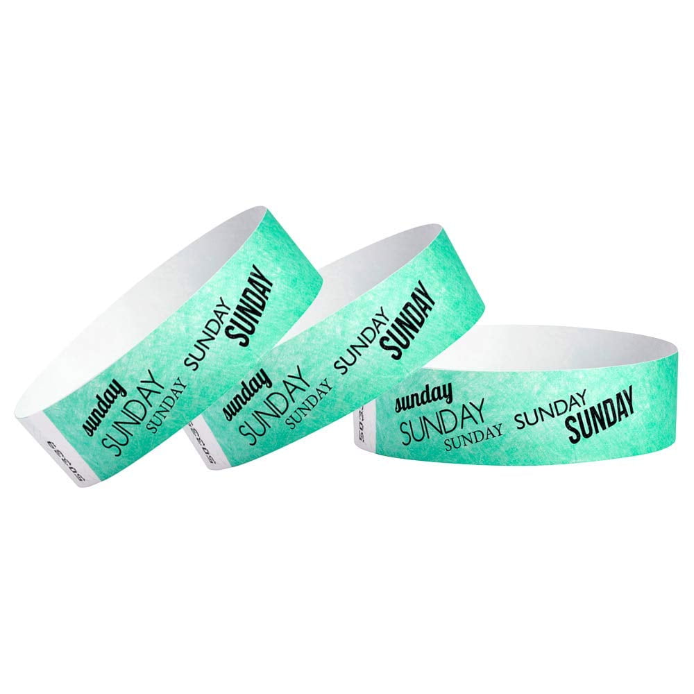 Waterproof Tyvek Bracelets Tyvek GA Event Solutions - 500 Pièces Bleu Clair Pour Événements Bracelet Admission Tyvek