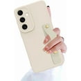 thumbnail image 1 of Wristband Case for Samsung Galaxy S24 5G, Flexible Silicone Phone Case with Wrist Strap Band, Matte Kickstand Slim Shockproof Case with Camera Protection for Women Girls, White, 1 of 6